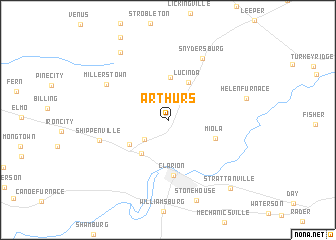 map of Arthurs