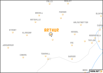 map of Arthur