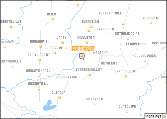 map of Arthur