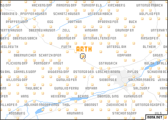 map of Arth