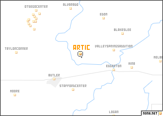 map of Artic