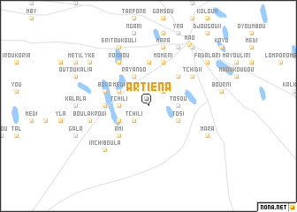 map of Artiéna
