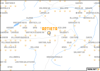 map of Artieta