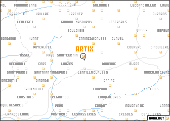 map of Artix