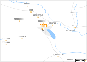 map of Arti