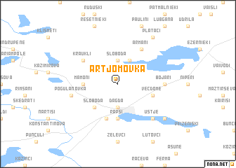 map of Artjomovka