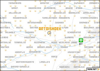 map of Artoishoek