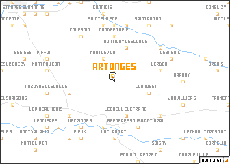 map of Artonges