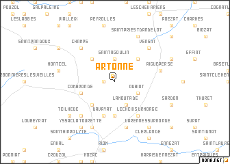 map of Artonne