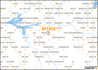 map of Artoño