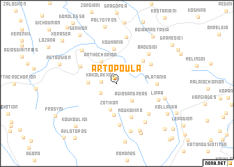 map of Artopoúla