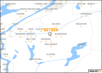 map of Artorp