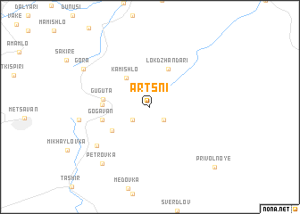 map of Artsni