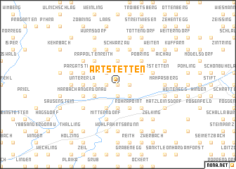 map of Artstetten