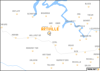 map of Artville