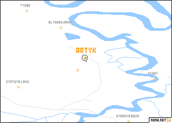 map of Artyk