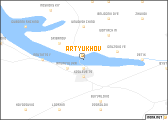 map of Artyukhov