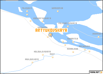 map of Artyukovskaya