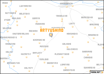 map of Artyushino