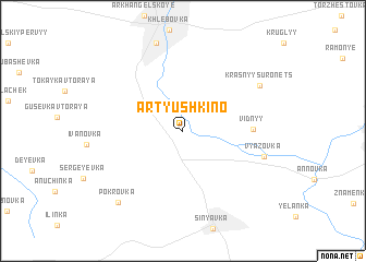 map of Artyushkino
