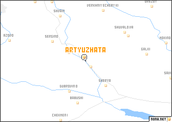 map of Artyuzhata