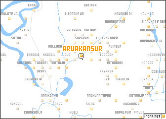 map of Arua Kansur