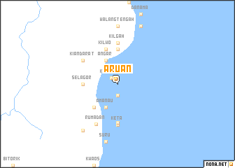 map of Aruan