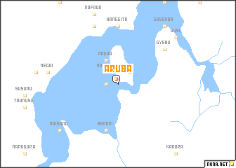 map of Aruba