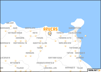 map of Arucas