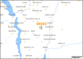 map of Arués