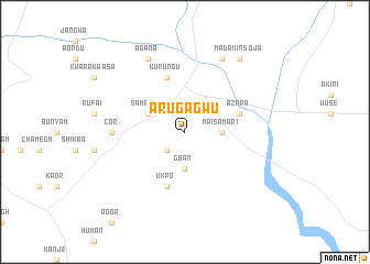 map of Arugagwu