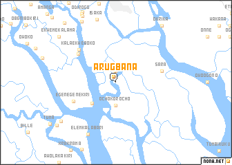 map of Arugbana