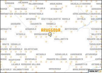 map of Aruggoda