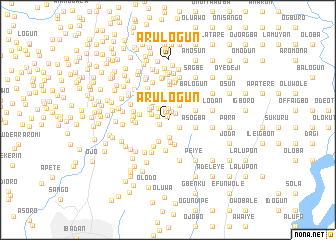 map of Arulogun