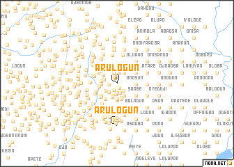 map of Arulogun