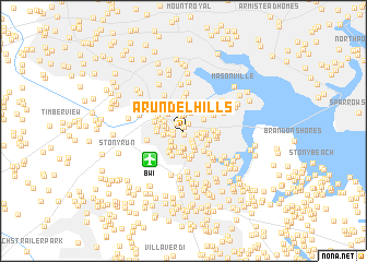 map of Arundel Hills