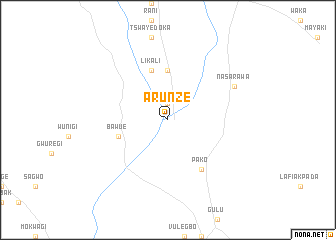 map of Arunze