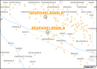 map of Aruri Khelānwāla