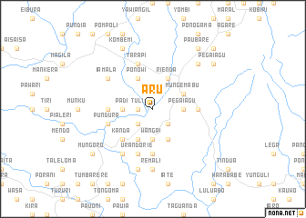 map of Aru