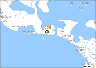 map of Aru