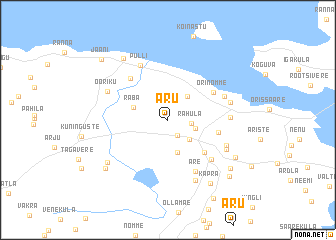 map of Aru