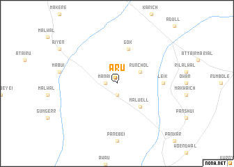 map of Aru