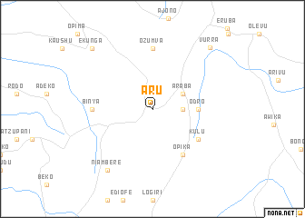 map of Aru