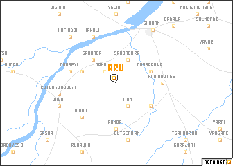 map of Aru