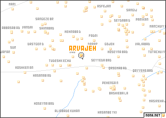 map of Arvajeh