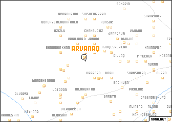 map of Arvānaq