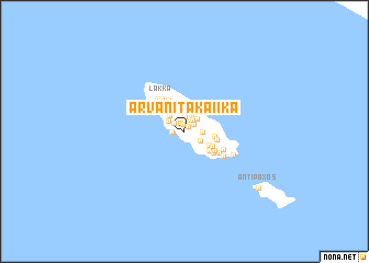 map of Arvanitakaíïka