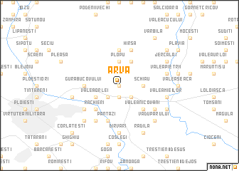 map of Arva