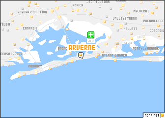 map of Arverne