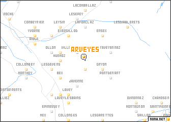 map of Arveyes
